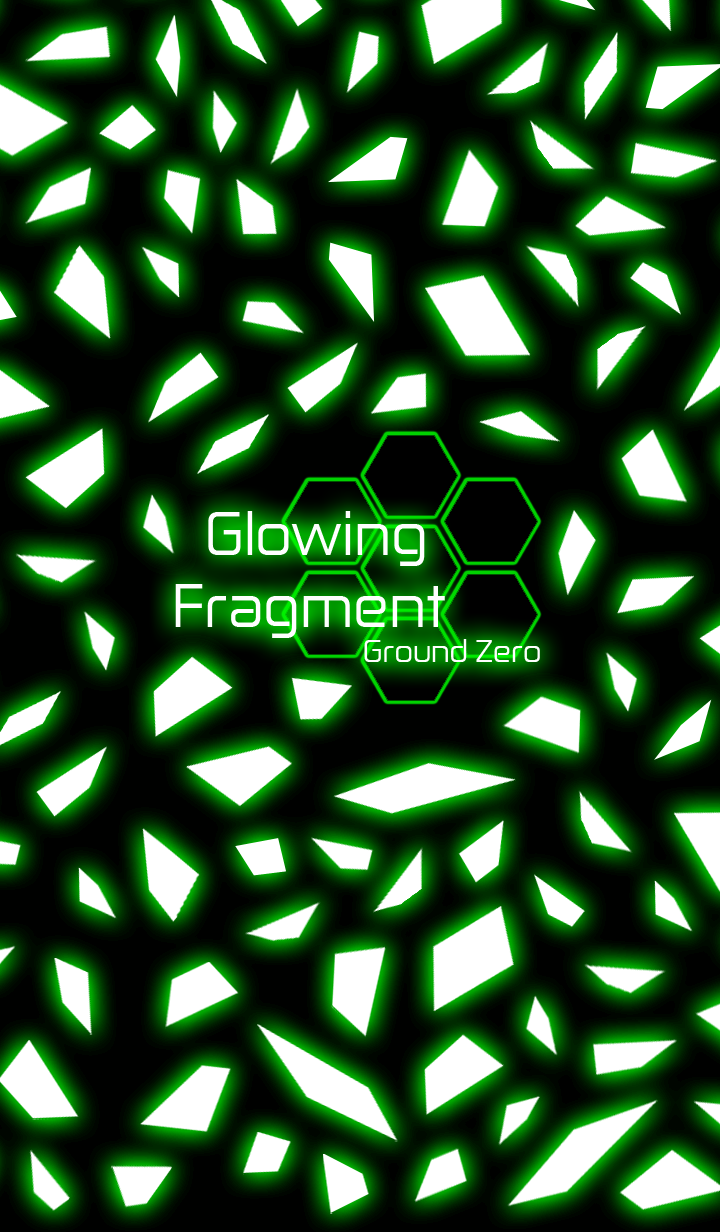 Glowing Fragment Ground Zero LINE Theme store screenshot by Yusatsu Nao