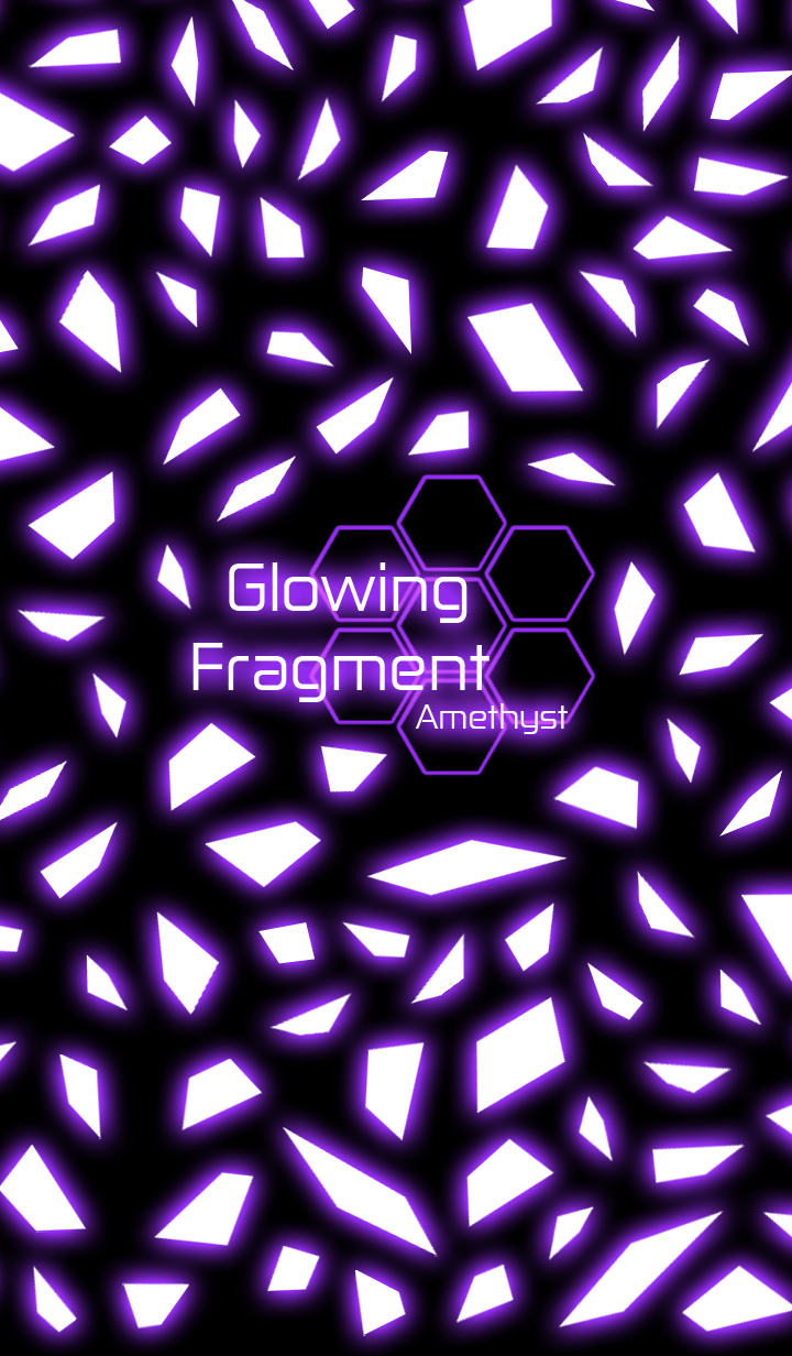 Glowing Fragment Amethyst LINE Theme store screenshot by Yusatsu Nao